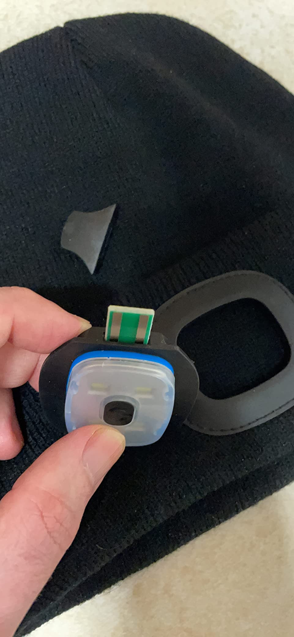 Etsfmoa Unisex Beanie with The Light Gifts for Men Dad Father USB Rechargeable Caps | Amazon (US)