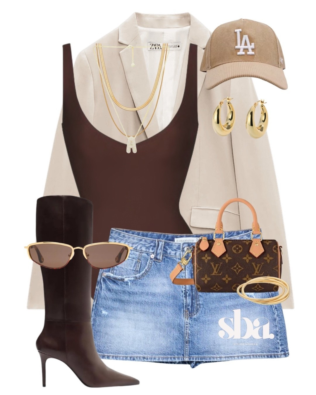 Neutral fall street chic 🍂🤎

fall outfit, fall neutrals, denim skirt outfit, beige blazer, brown bodysuit, fall boots look, tall boots outfit, fall fashion inspo, casual chic fall, fall capsule wardrobe, neutral tones outfit, fall layering ideas, gold jewelry style, louis vuitton bag outfit, la fashion fall, trendy fall style, street style fall, chic casual look, fall outfit ideas 2025, transitional fall outfit, fall day look, elevated casual outfit, modern fall style, denim and blazer combo, fall accessories inspo

#LTKSeasonal #LTKParties #LTKStyleTip