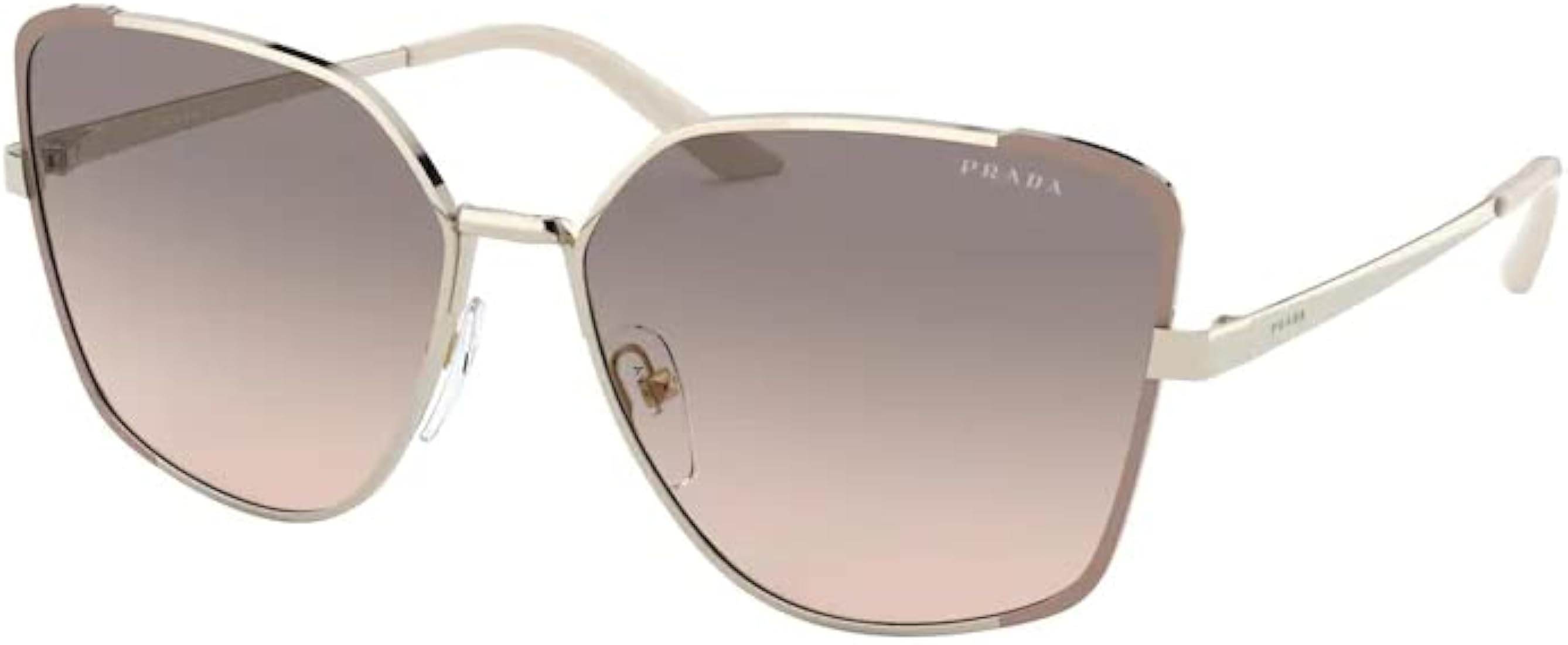 Prada PR60XS Irregular Sunglasses for Women + BUNDLE With Designer iWear Eyewear Kit | Amazon (US)