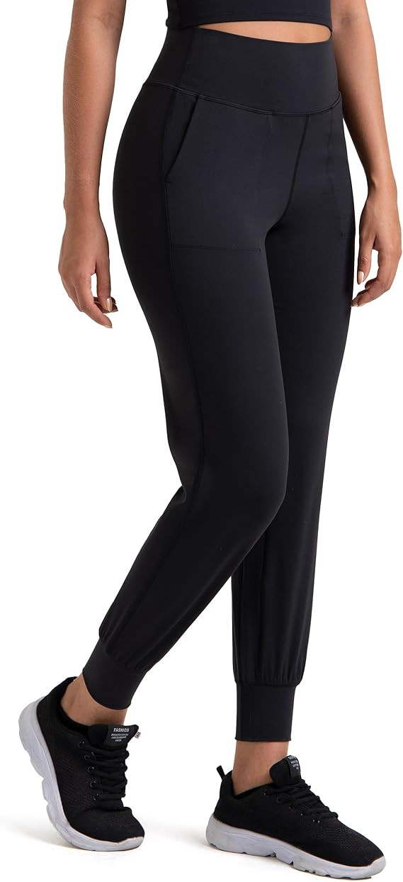 Colorfulkoala Women's Dreamlux Jogger Pants High Waisted Sweatpants Tapered Lounge Pants 28" Inse... | Amazon (US)