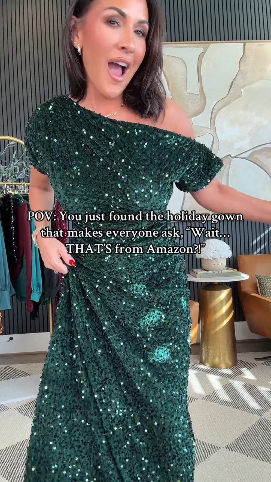 Babes… these sequin gowns are giving full holiday magic. ✨

The fit. The sparkle. The DRAMA. I cannot believe these are Amazon because they look straight up designer on the body!

Which color are you wearing to your next holiday party — the deep merlot or the luxe emerald? 🎄🍷

5’2”, 130 lbs, 25” waist, 34DD — wearing a size 2

#AmazonFashion #HolidayStyle #PetiteFashion #HolidayOutfits #AmazonFinds

#LTKHoliday