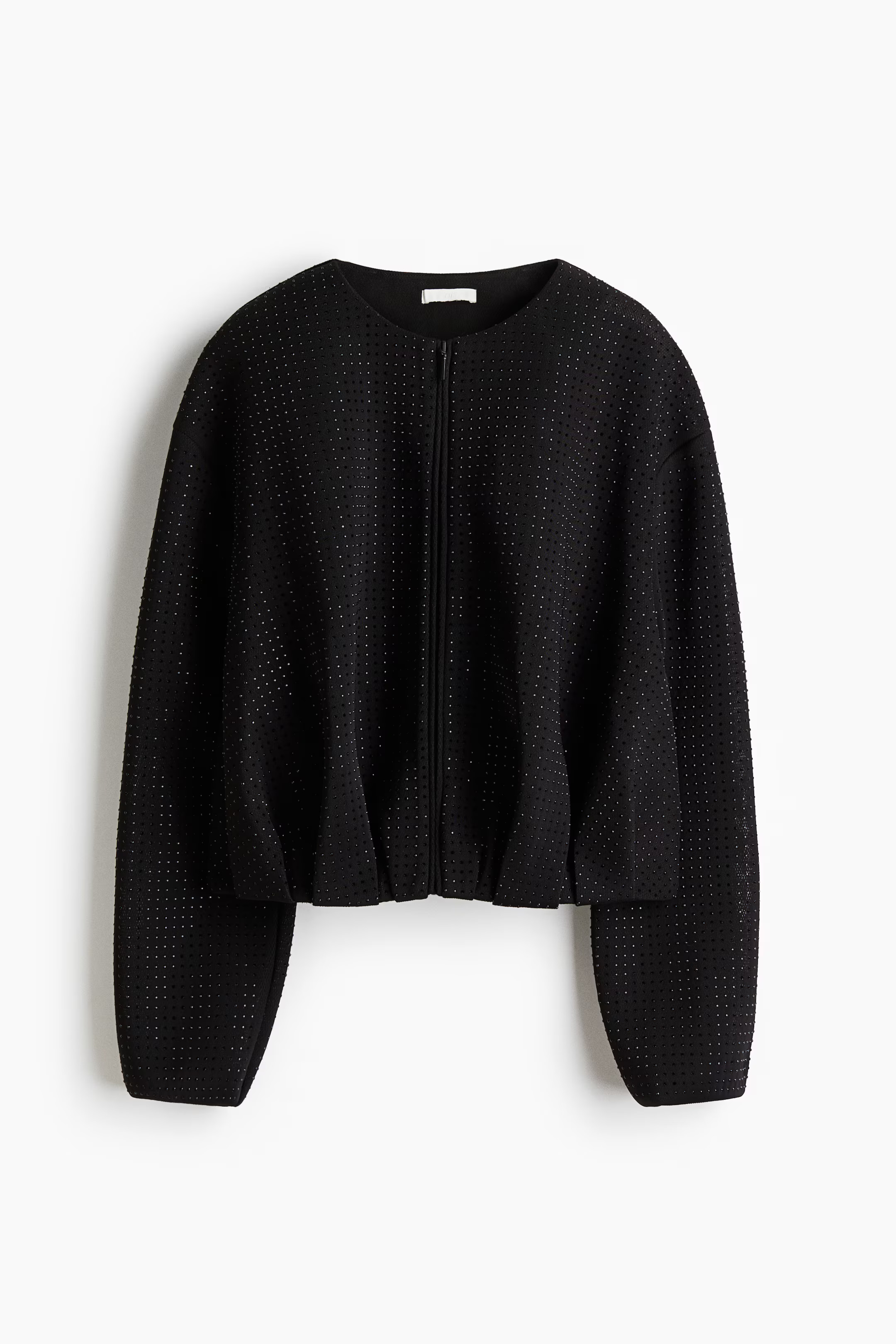 Rhinestone-Embellished Bomber Jacket | H&M (US + CA)