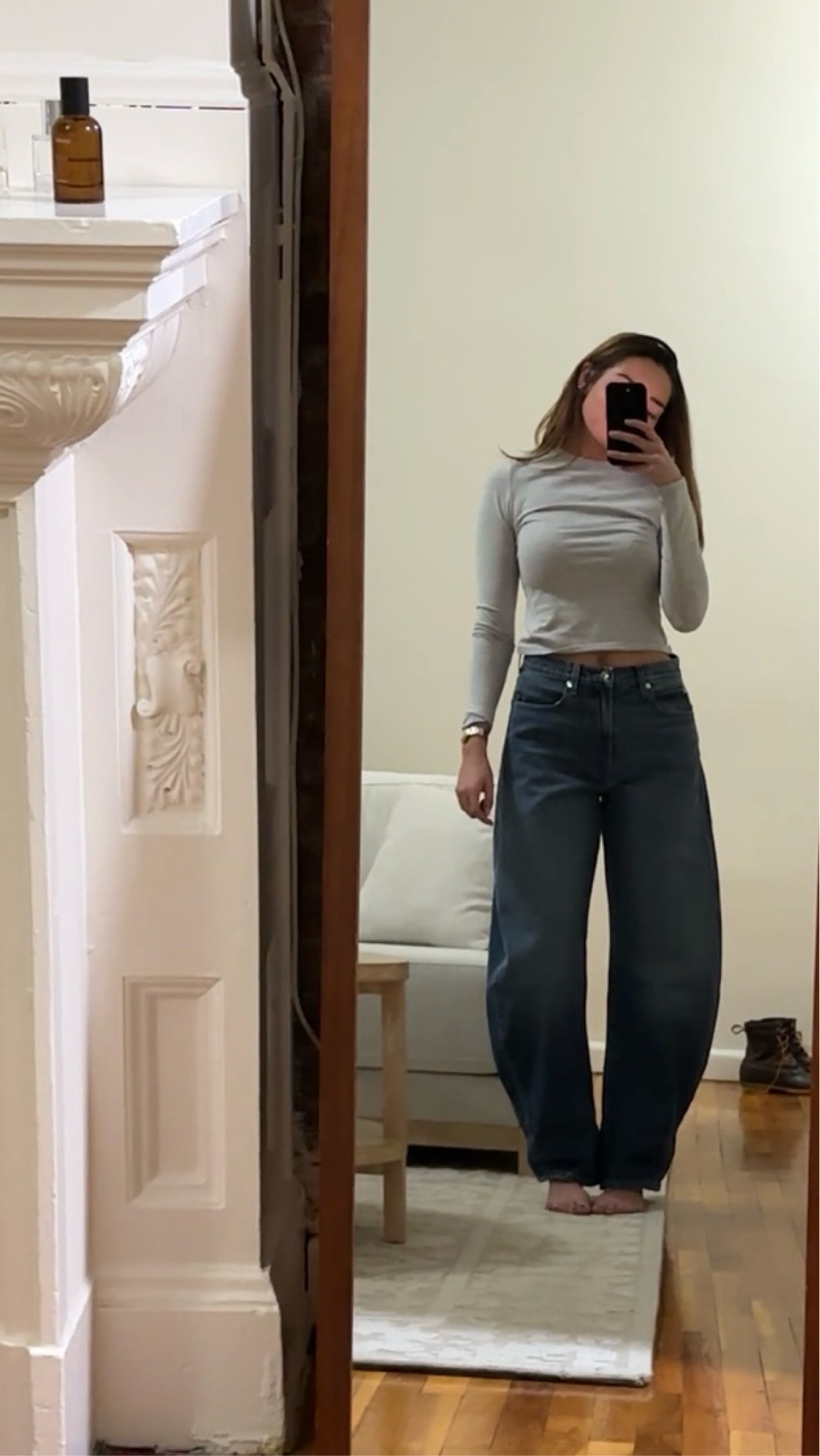Barrel jeans are the silhouette of 2025 and I’ll die on that hill 

#LTKStyleTip #LTKWorkwear