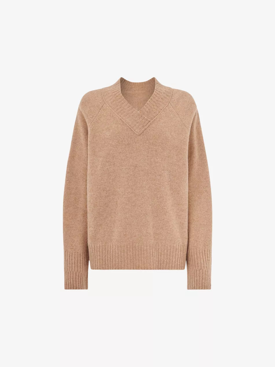 V-neck long-sleeve wool jumper | Selfridges