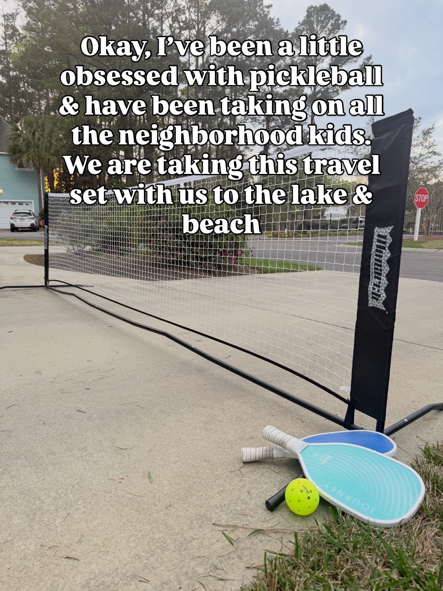 Travel pickleball, active parents, active mom, kids active, boy mom, travel toys, travel essentials for road trip 