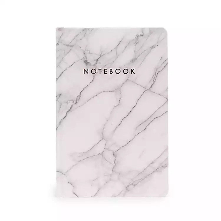 New! White Marble Notebook | Kirklands