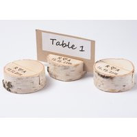 20 Personalized Wood Table Number Holder, Rustic Wedding Decor, Guest Card Holders, Woodland Wedding, Place Card Stand, Name Tag Holder | Etsy (US)