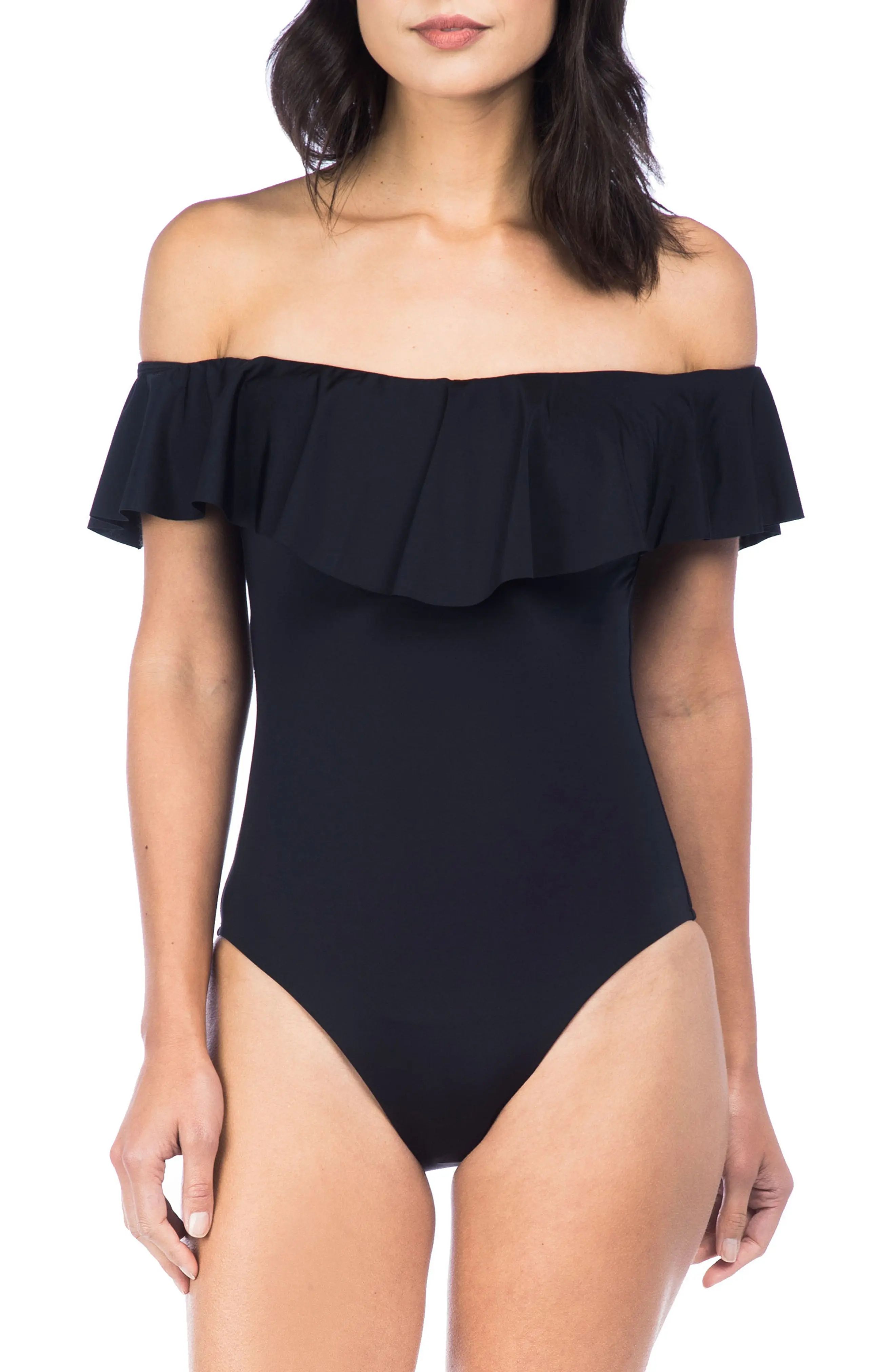 Trina Turk Off the Shoulder One-Piece Swimsuit | Nordstrom