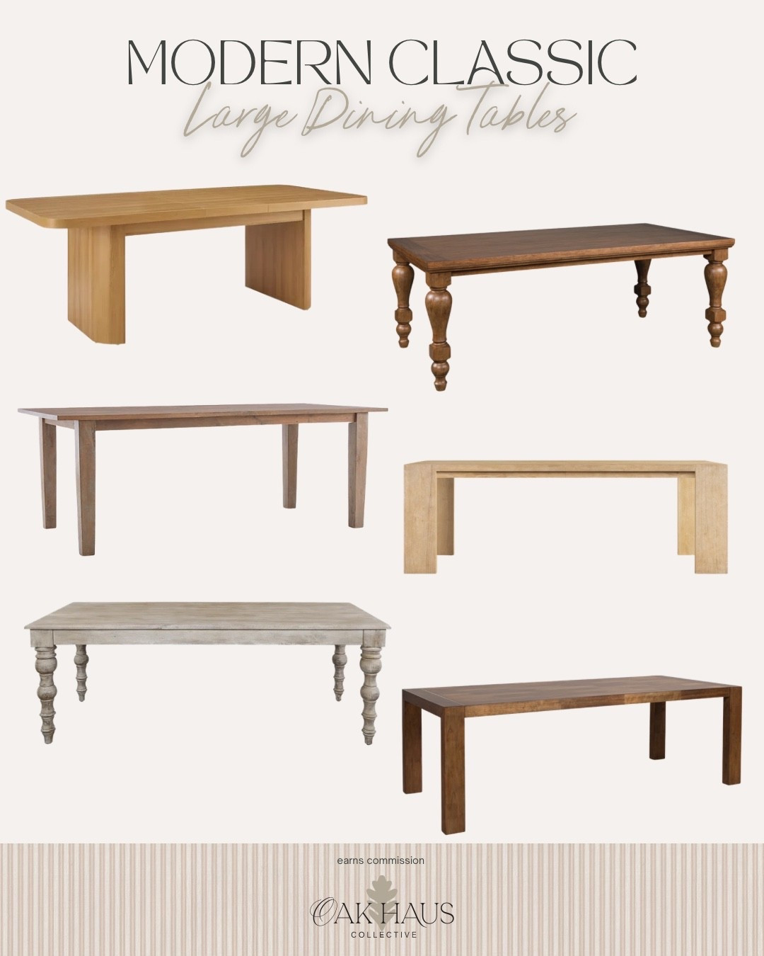 Modern Classic dining tables,
Large dining tables wood dining table, modern table, dining room inspo

#LTKmomlife #LTKHome