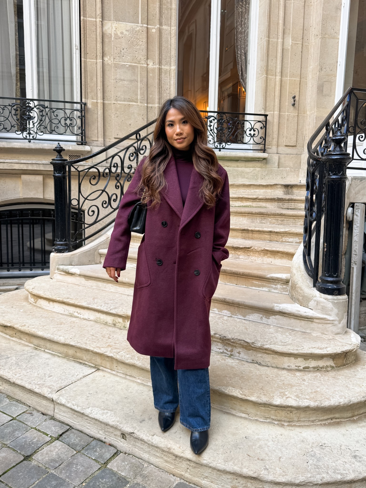 Burgundy look 😍 love this oversized coat! It’s on sale right now!

Sizing:
Coat - super oversized I probably could have sized down but like the super oversized look wearing xs
Turtleneck - old, linked similar 
Jeans - tts, 25 regular in be dark about bleu
Boots - sized up 1/2 size

#LTKSaleAlert #LTKFindsUnder100 #LTKShoeCrush