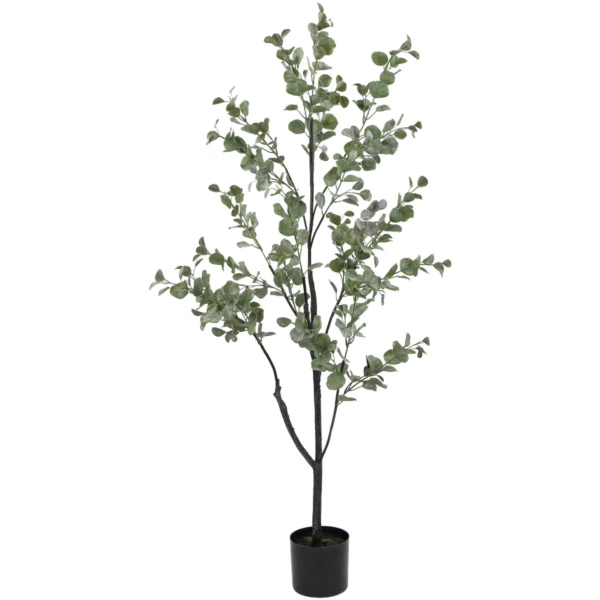 Northlight Real Touch™ Artificial Eucalyptus Tree in Black Pot 53" | Target