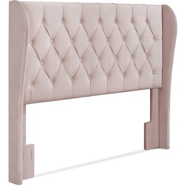 Lillian August Modern Wingback Upholstered Headboard with Diamond-Tufting | Wayfair North America