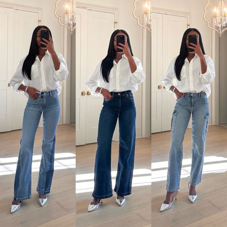 Denim jeans I’m loving from @gap for spring! Wearing a size 25. Styled with their white ‘Organic Cotton Big Shirt’ in a size small! The perfect staple. #ad #howyouweargap

#LTKSeasonal #LTKworkwear #LTKshoecrush