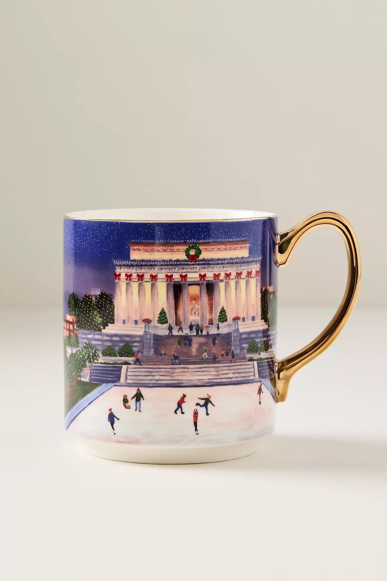 Holiday in the City Stoneware Mug | Anthropologie (US)