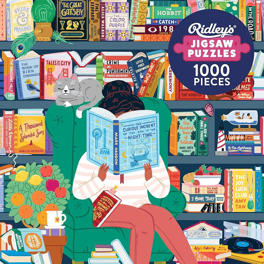 Ridley's: 50 Must-Read Books Bucket List 1000-Piece Puzzle - Unique Art Style for Book Lovers - L... | Amazon (US)
