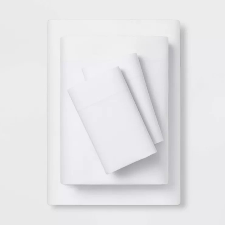 King Easy Care Solid Sheet Set White - Room Essentials™ | Target