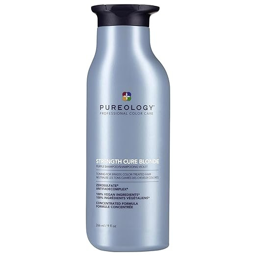 Pureology Strength Cure Blonde Purple Shampoo | For Blonde & Lightened Color-Treated | Tones & Fo... | Amazon (US)