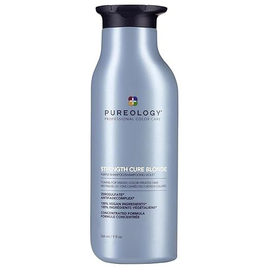 Pureology Strength Cure Blonde Purple Shampoo | For Blonde & Lightened Color-Treated | Tones & Fo... | Amazon (US)