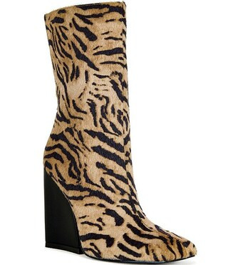 Azalea Wang Notebook Tiger Print Boots | Dillard's | Dillard's