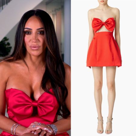 Melissa Gorga’s Red Bow Confessional Dress