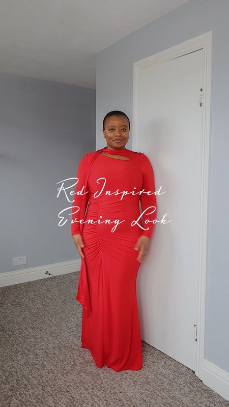 A Red Inspired Evening look for any event. A bodycon dress and shaping tights for a seamless and flattering feminine silhouette. Add red sandals and to contrast add black and gold accessories. Perfect for evening events, dinner or valentines 

#LTKVideo #LTKstyletip #LTKparties
