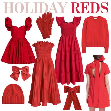 absolutely loving red this year. Perfect for the holidays but so easy to transition into Valentine’s Day or wear in the summer sans tights plus sandals. Perfect mini dresses, midi dresses, sweaters and red accessories for the winter season  

#LTKfindsunder100 #LTKSeasonal #LTKHoliday