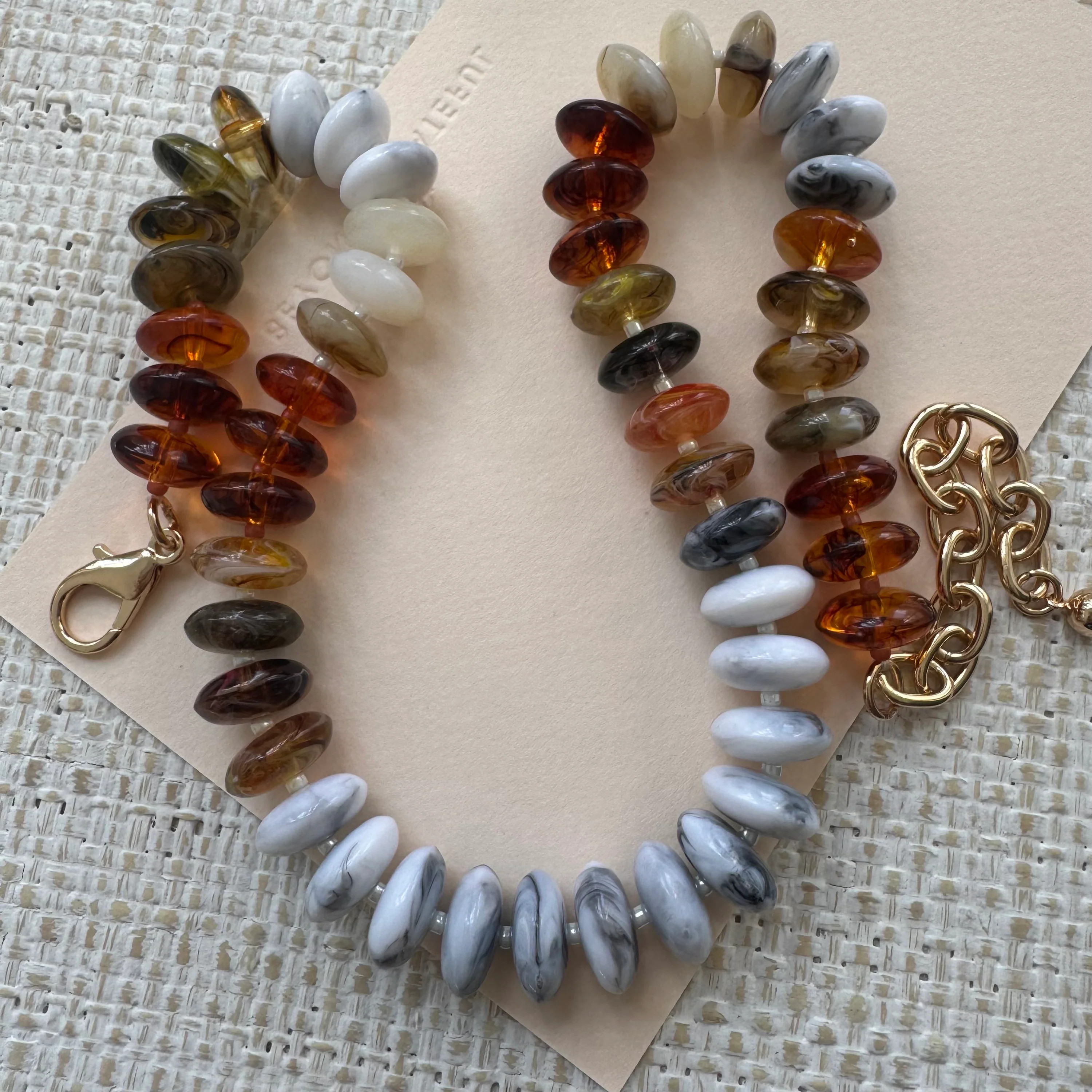 Honey Maple Resin Necklace | Erin McDermott Jewelry