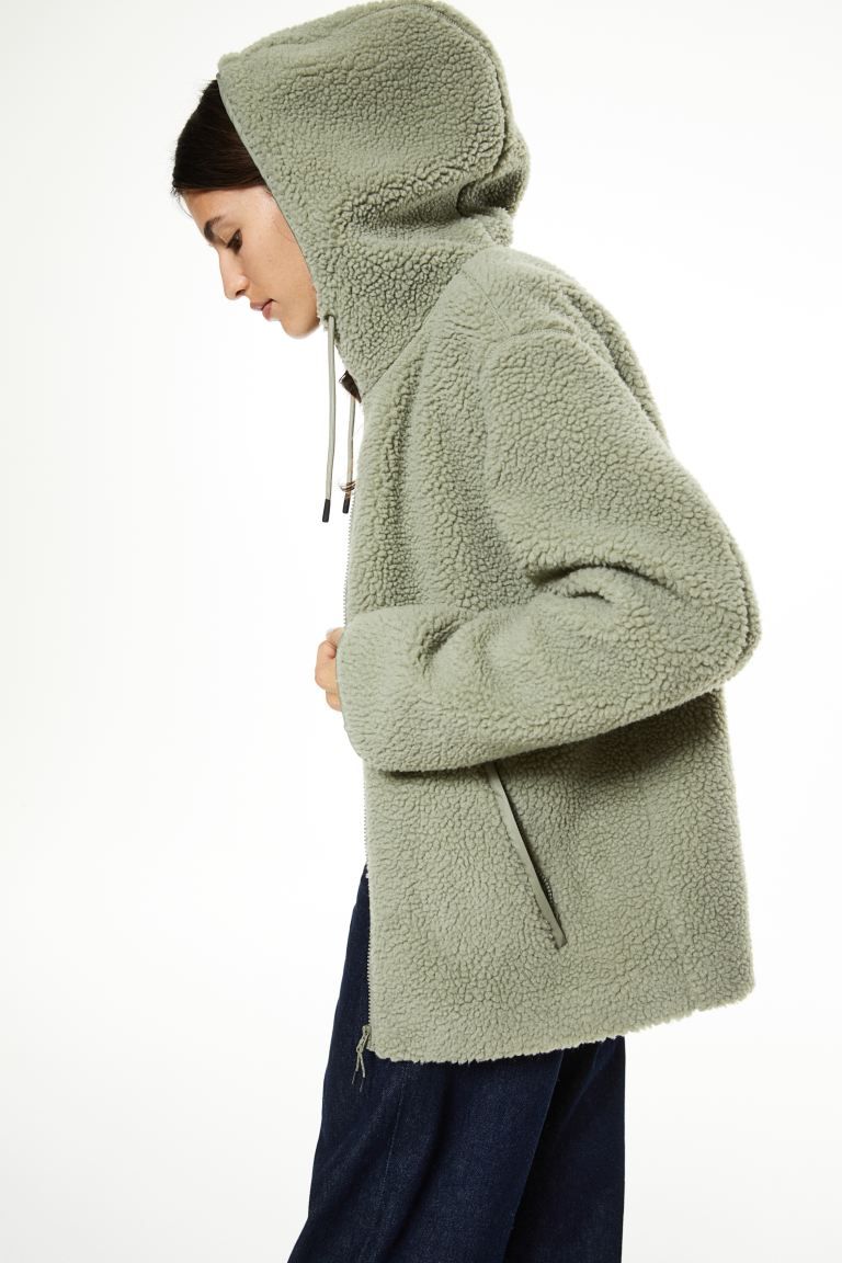Hooded Teddy Fleece Jacket | H&M (US)
