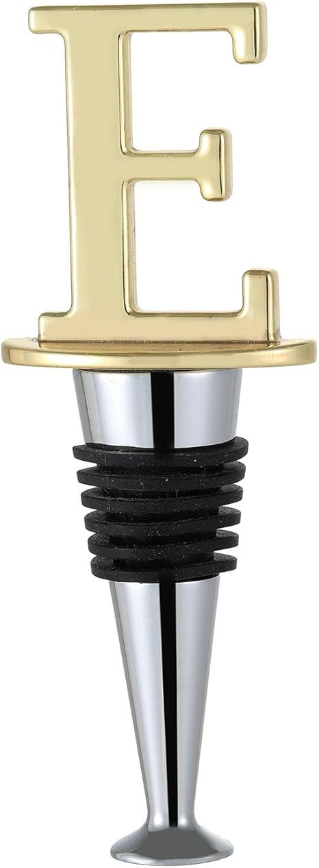 Wine and Beverage Bottle Stopper With Gold Finish,Reusable Letter Bottle Stopper Accessories and ... | Amazon (US)