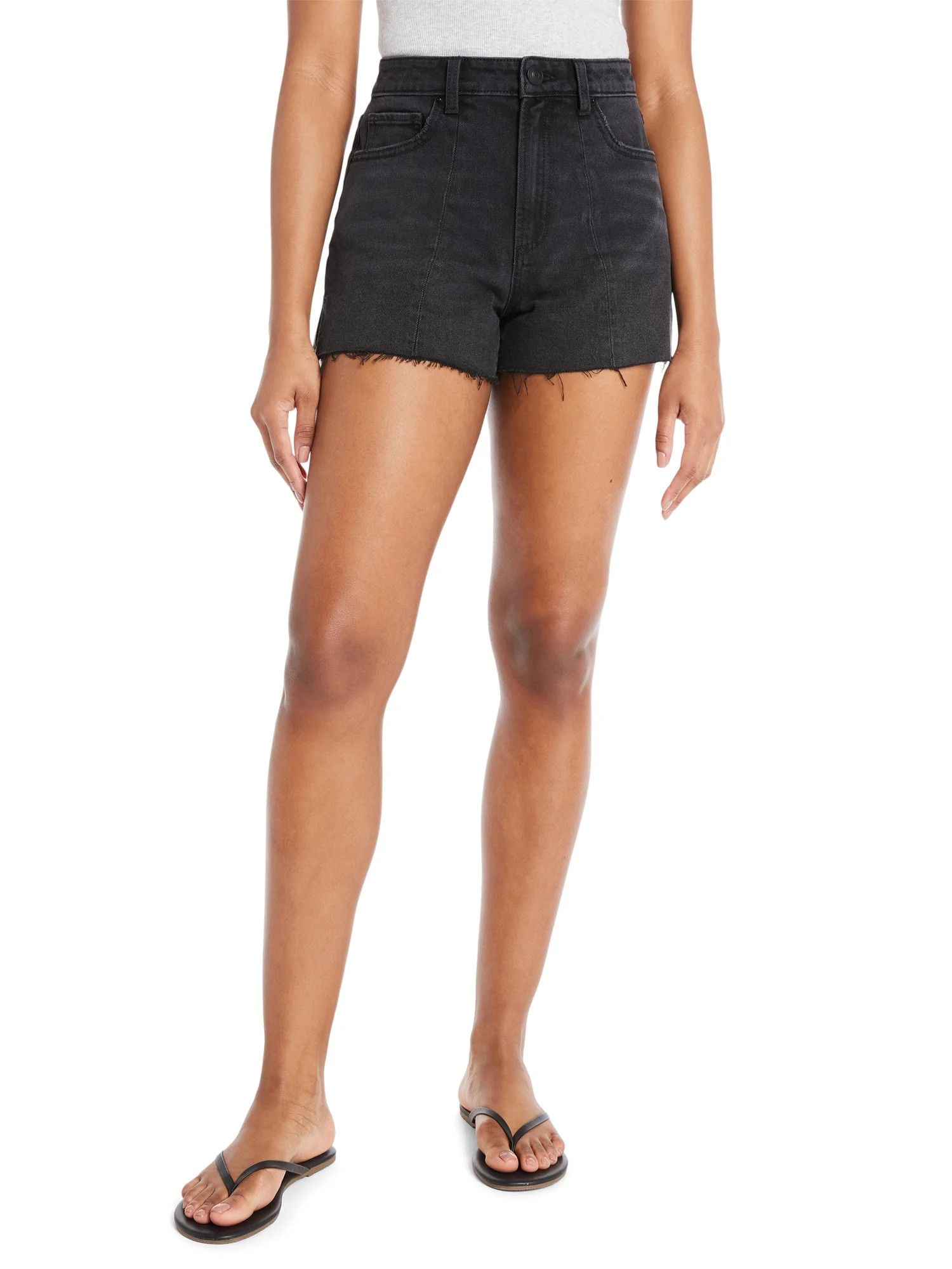 No Boundaries Juniors Seamed Denim Shorts, Sizes 1-21 | Walmart (US)