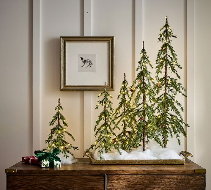 Faux Lit Whimsy Pine Tree | Pottery Barn (US)