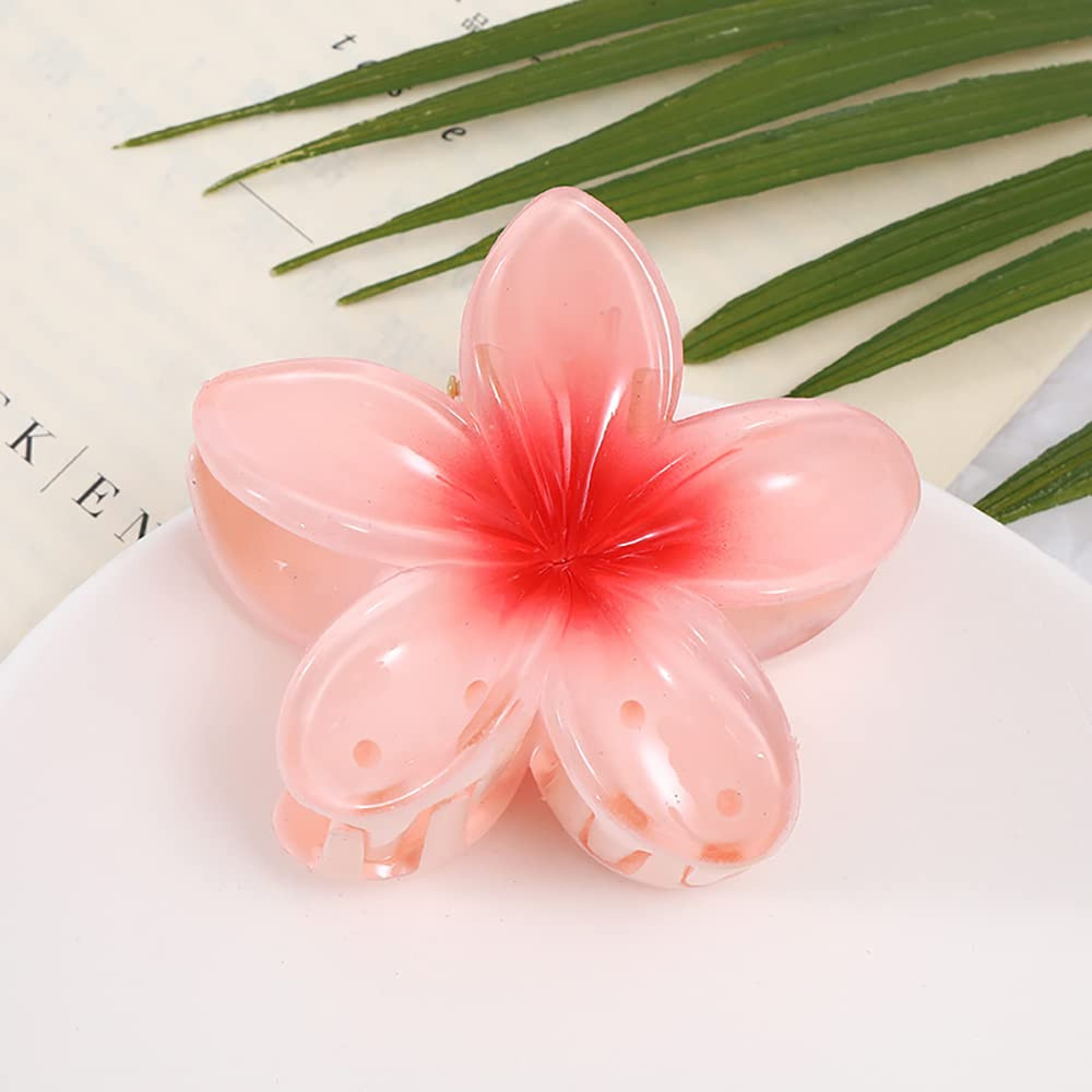 YIHECWY Haarklammern mit Plumeria-Blumen-Motiv, Acryl, hawaiianische Haarklammern für mitteldick... | Amazon (DE)