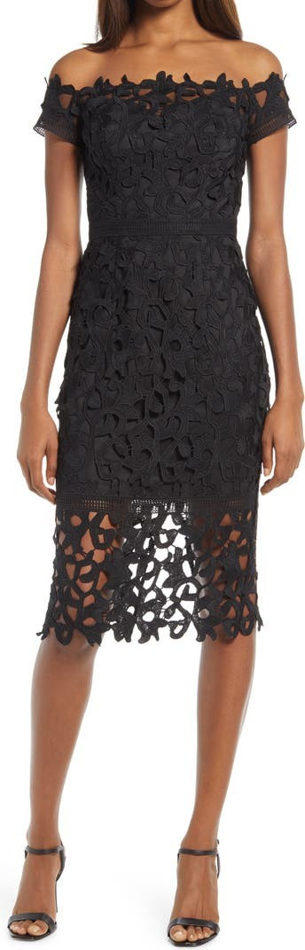 Amabella Off the Shoulder Lace Cocktail Dress | Nordstrom