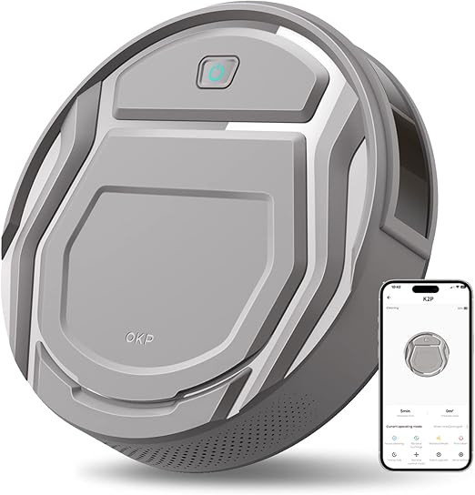 OKP Robot Vacuum Cleaner with 3000Pa Powerful Suction, Wi-Fi/App/Alexa Control, Automatic Self-Ch... | Amazon (US)