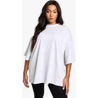 Womens Plus Cotton Super Oversized T-Shirt - Grey - 14 | boohoo (US & Canada)