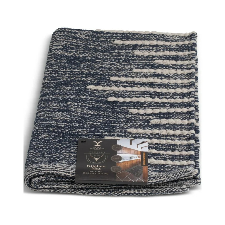 Yellowstone 20" x 30" Rustic Two-Tone Kitchen Mat, Kayce Collection | Walmart (US)