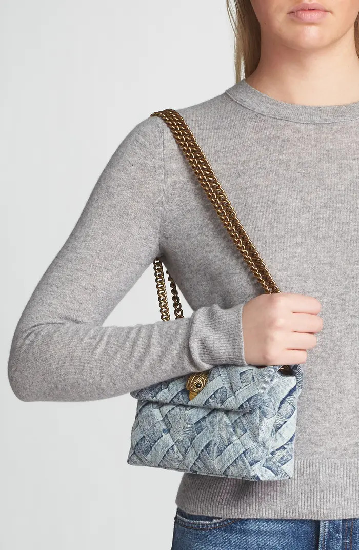 Kurt Geiger London Mini Kensington Convertible Denim Crossbody Bag | Nordstrom | Nordstrom