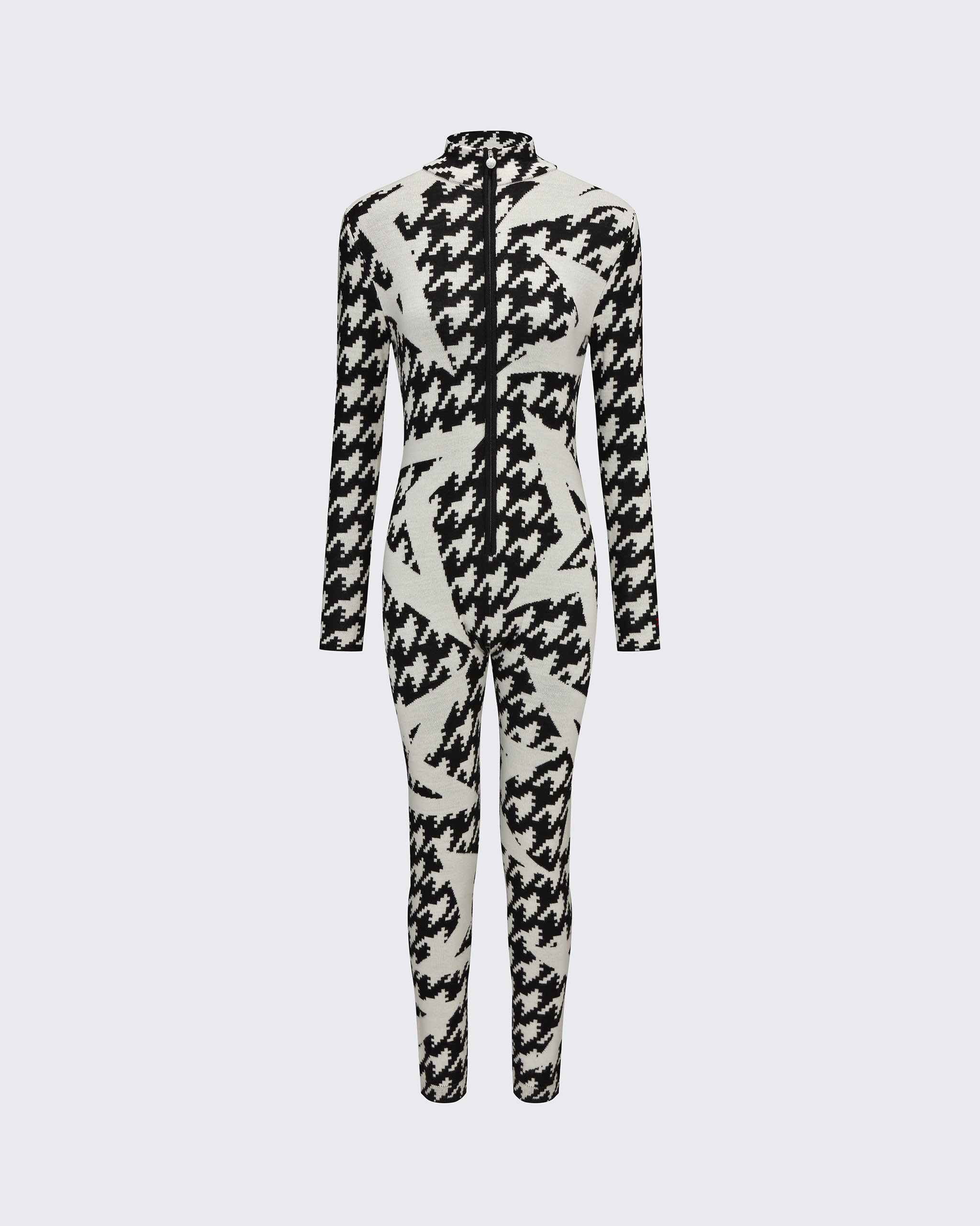 Houndstooth Star Merino Wool Jumpsuit | Perfect Moment