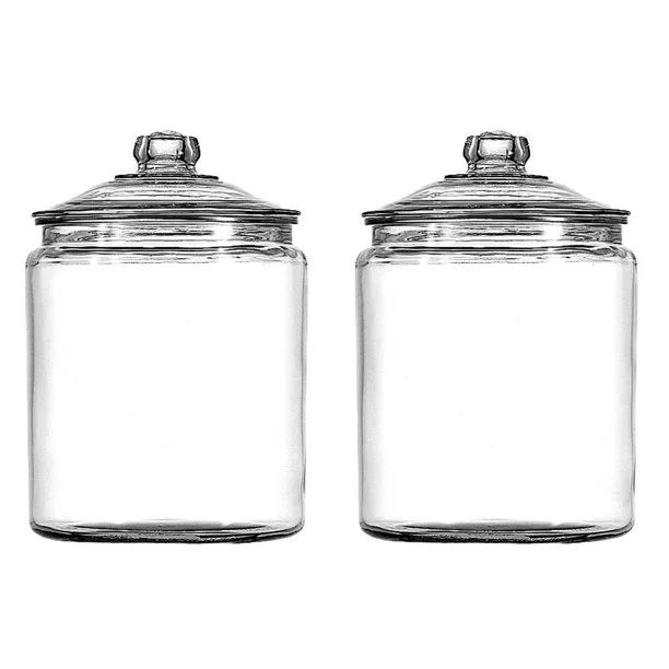 Anchor Hocking Glass Storage Heritage Hill Jar, 1 Gal, Set of 2 - Walmart.com | Walmart (US)
