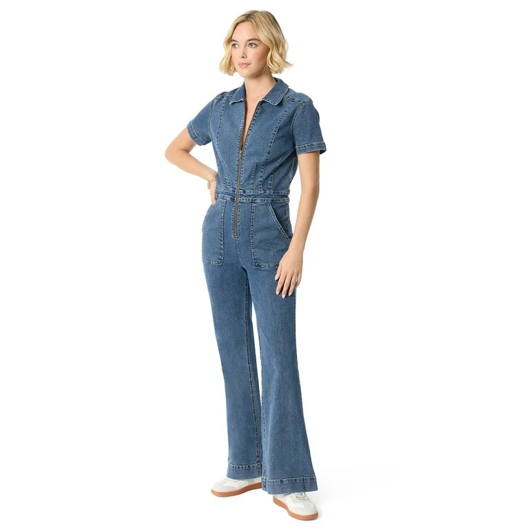 Jessica Simpson Women's Denim Jumpsuit, Sizes 2-16 | Walmart (US)