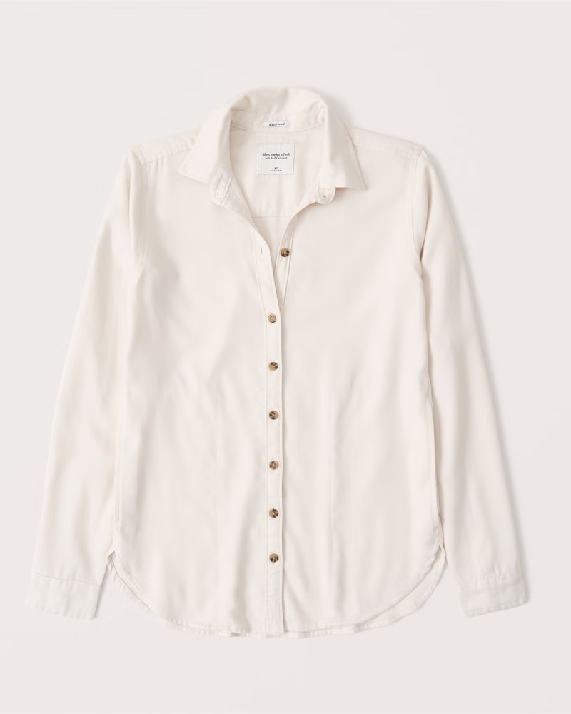 90s Boyfriend Flannel Shirt | Abercrombie & Fitch (US)