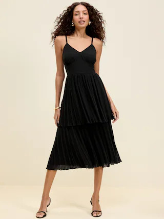 The Occasion by Old Navy Pleated Fit & Flare Midi Dress | Old Navy (US)