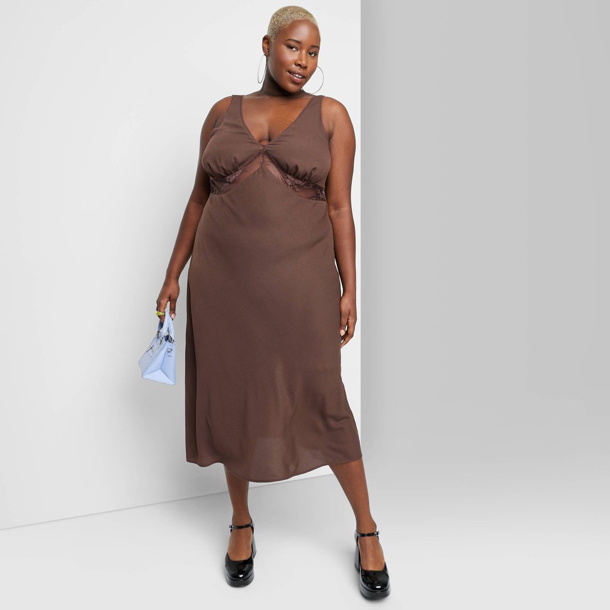 Women's Lace Detail Slip Midi Dress - Wild Fable™ | Target