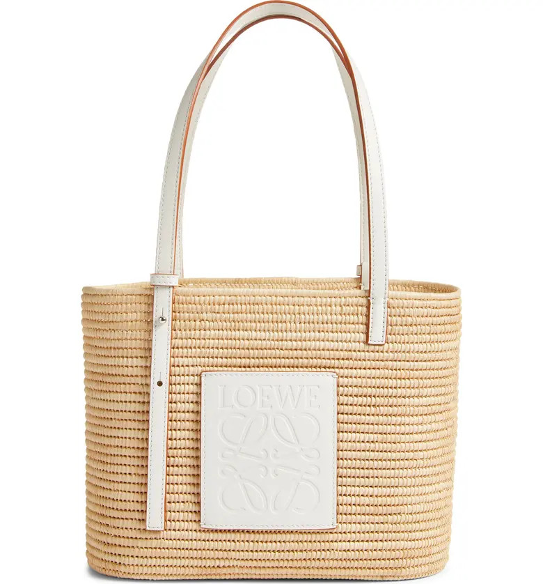 x Paula's Ibiza Small Square Raffia Basket Bag | Nordstrom