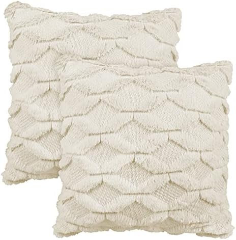 Ouddy 2 Pack Farmhouse Pillow Covers, Boho Pillow Covers 18 x 18 Decorative Pillow Covers Pillow ... | Amazon (US)
