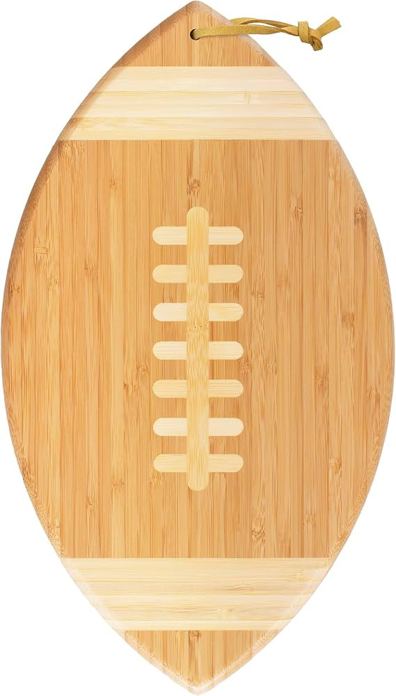 Totally Bamboo Football Shaped Cutting Board and Charcuterie Board | Amazon (US)