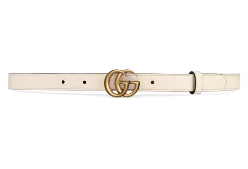 Leather belt with Double G buckle | Gucci (US)