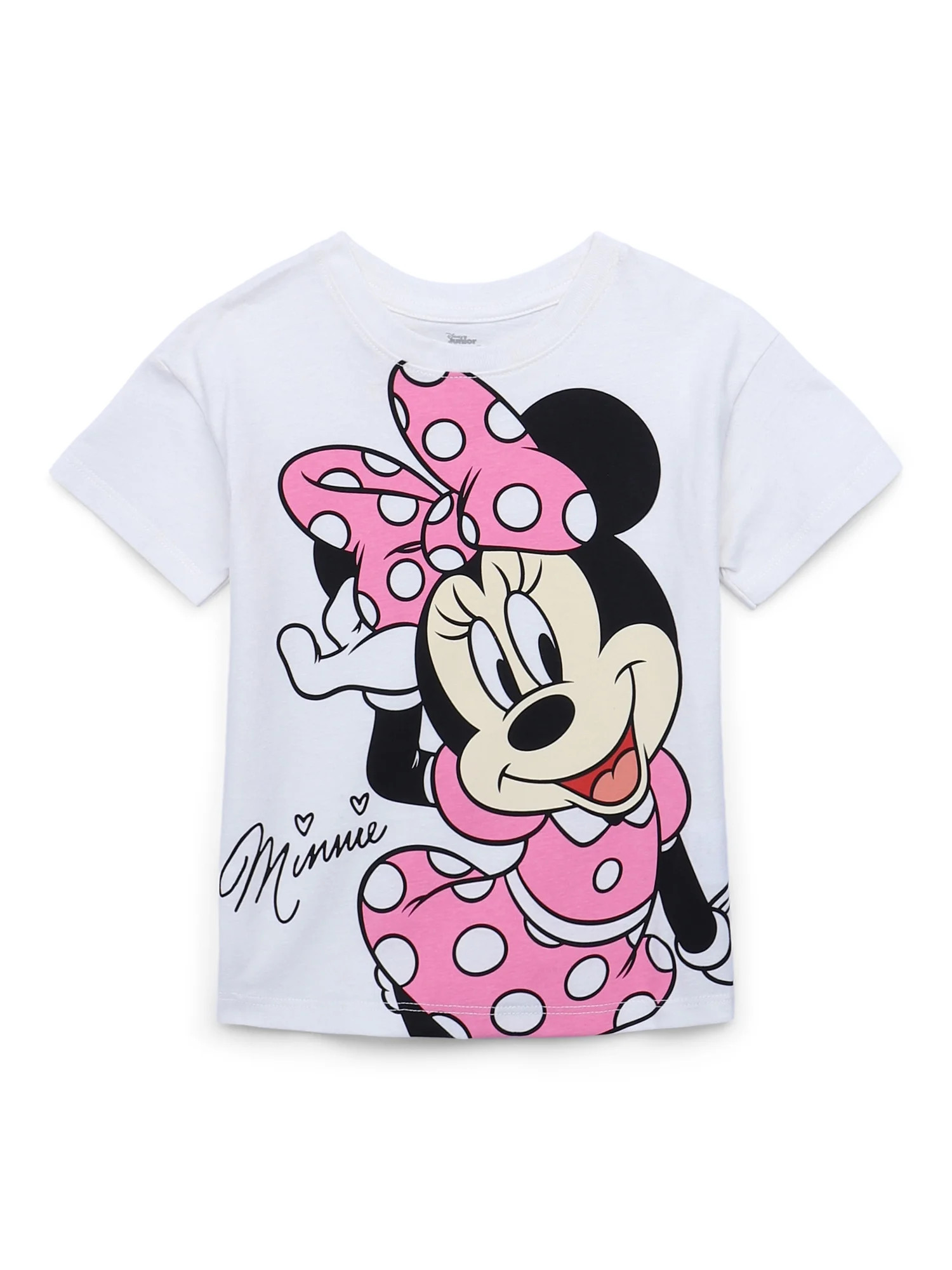 Minnie Mouse Toddler Short Sleeve Crewneck Tee, Sizes 12M-5T | Walmart (US)