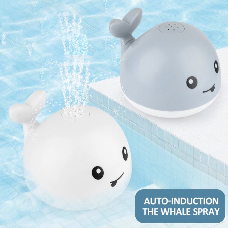 Kids Automatic induction Water Spray Toys Floating Whale Bath Toys Light Music Shower Swimming To... | Walmart (US)