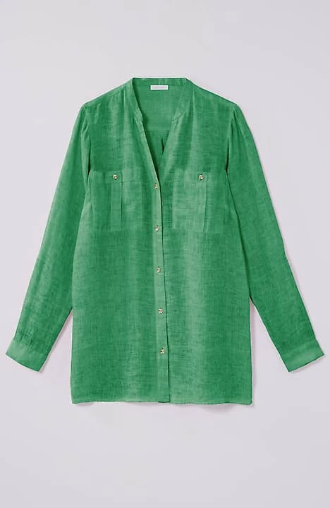 Linen Garment-Dyed Tunic | J. Jill